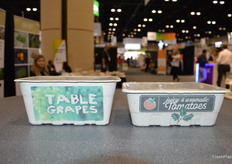 A new packaging option from CKF: compostable punnets that are digitally printed with a water based ink. This option will be available as of January. 